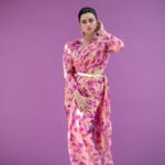 Lakshmi Nakshathra Instagram - The Florals 💫 #lakshminakshathra 📸. @mr.canographers Outfit @lakshmi_nakshathra 😎 Bloused Designed @chakitha_designs Muah @mukeshmuralimakeover Styling @stylewithandriya