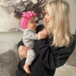Lala Kent Instagram - My everything. The second picture kills me. We are doing the same scrunchy face! My little mini, right there 🤍 @givethemlalababy