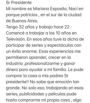 Lali Espósito Instagram - @javiermilei 

Gracias por el cariño a todos♥️🇦🇷♥️