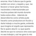 Lali Espósito Instagram – @javiermilei 

Gracias por el cariño a todos♥️🇦🇷♥️