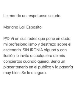 Lali Espósito Instagram - @javiermilei Gracias por el cariño a todos♥️🇦🇷♥️