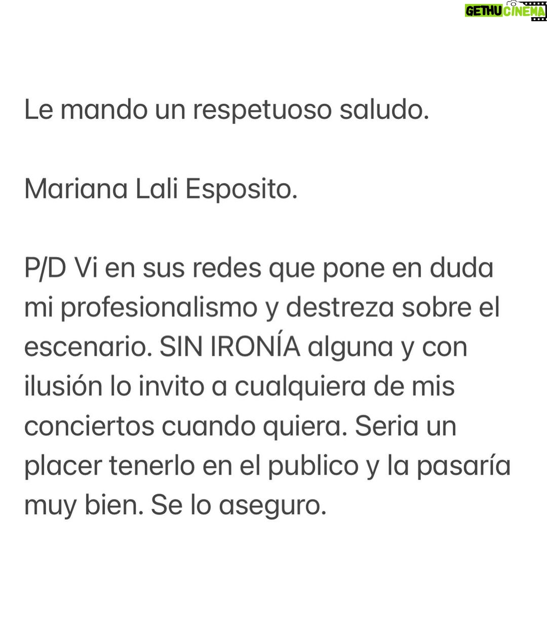 Lali Espósito - 2.1 Million Likes - @javiermilei
Gracias por el cariño a todos♥️🇦🇷♥️