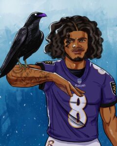 Lamar Jackson Instagram - 🔛🔝🔜🖤💜🩶 Everywhere & Back