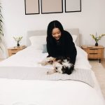 Lana Condor Instagram - cozy slice of heaven, re did my guest room just in time for the holidays with a little help from my friends @sundaysfurniture 🫶🏽 #sundayspartner