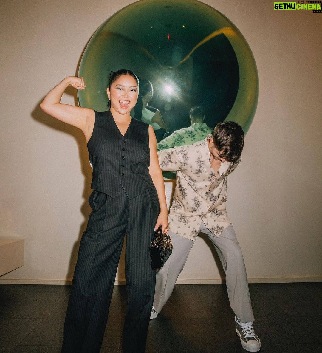 Lana Condor Instagram - J'adore as seen by Jean-Michel Othoniel @dior @diorbeauty 🖤 Brooklyn Botanic Garden