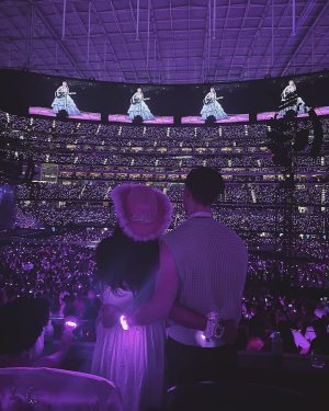 Lana Condor Instagram - can we always be this close? (& by we I mean my sexy fiancé & @taylorswift)
