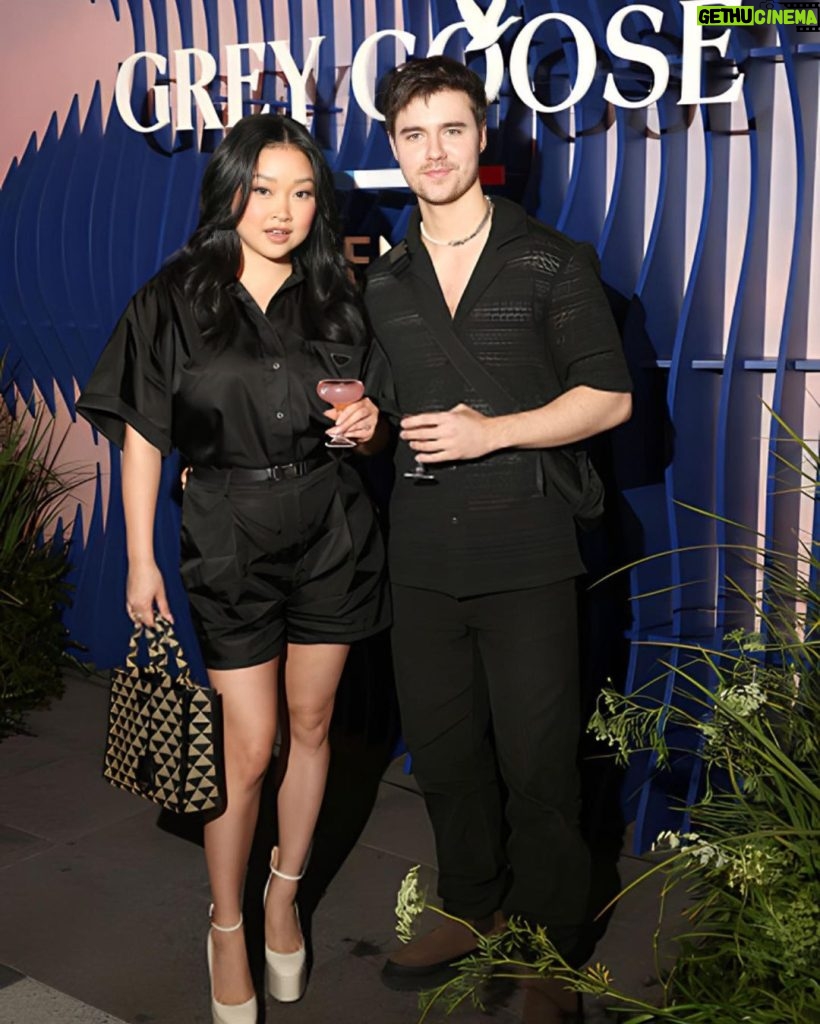 Lana Condor Instagram - 🍸Got all dressed up with the boo to celebrate the Grammys this weekend 🎶 @prada