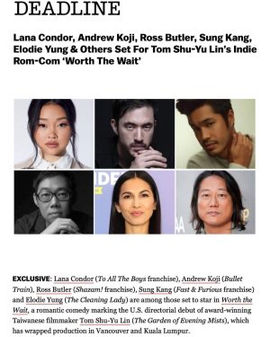 Lana Condor Instagram - I’ve admired these actors/ teams work for so long- and we finally all got to make something beautiful together @worththewaitmovie !!! This story is, simply put, Worth The Wait 😏😉