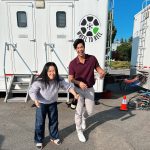 Lana Condor Instagram – @rossbutler and I have been working on a little something 🤫, can’t tell you more so here’s a series of shots of him enjoying my champagne pain.