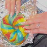 Lana Condor Instagram - No cheese pull, but does one even need a cheese pull if the bagel is rainbow? Sound off Manhattan, New York