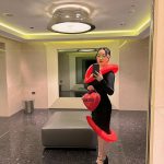 Lana Condor Instagram - She’s giving buoyancy in @moschino!!! Thank you for having me @jeremyscott the collection is DIVINE (plz refer to the swipe for the jaw drop) Milan, Italy
