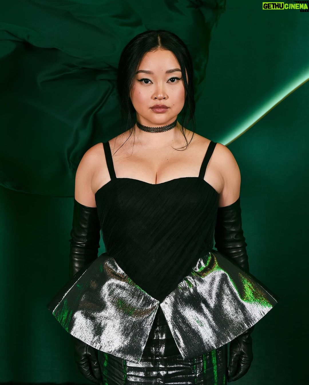 Lana Condor Instagram - x-mas sleigh tbh 🖤