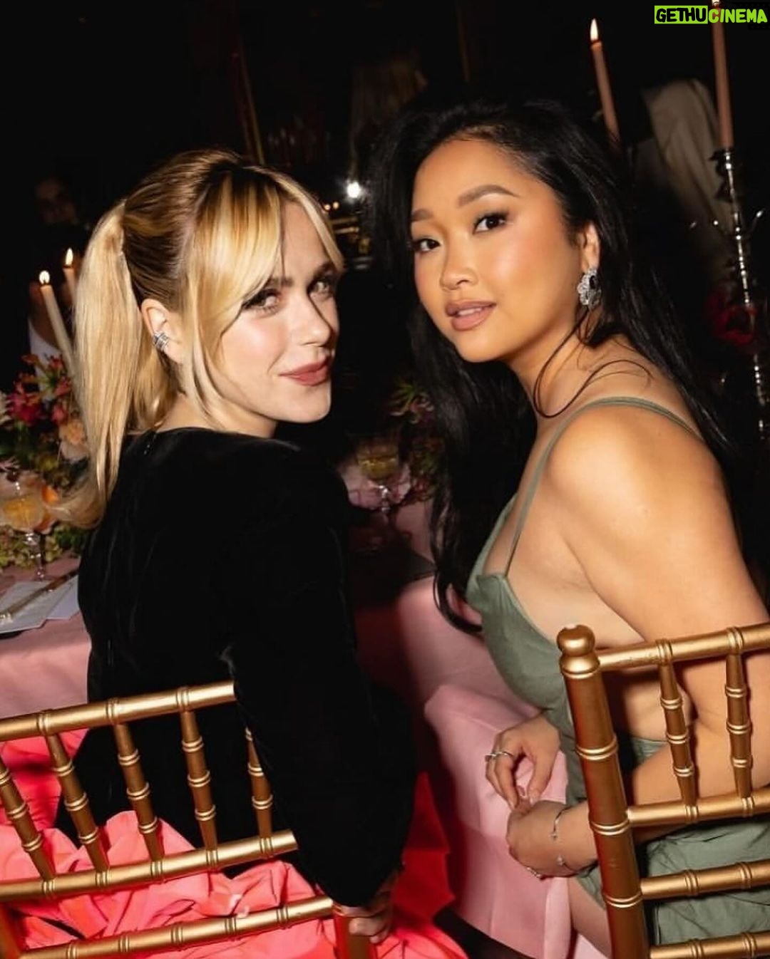 Lana Condor Instagram - Beautiful night at @rogervivier holiday dinner π w/ the most lovely hosts @kiernanshipka @laurabrown99 π«Άπ½