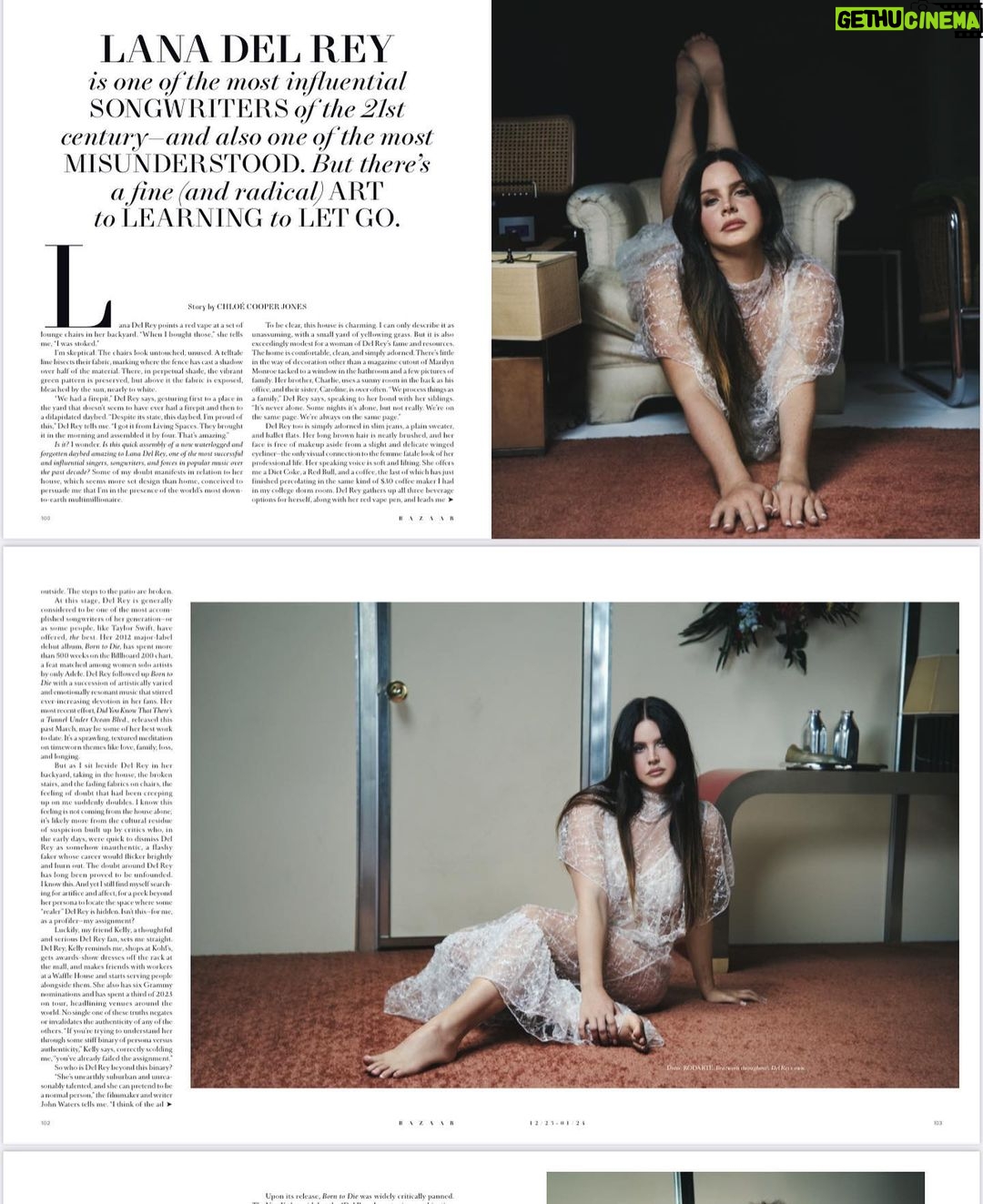 Lana Del Rey Instagram - I mean come onnnnn Cover of @harpersbazaarus Shot by @collierschorrstudio