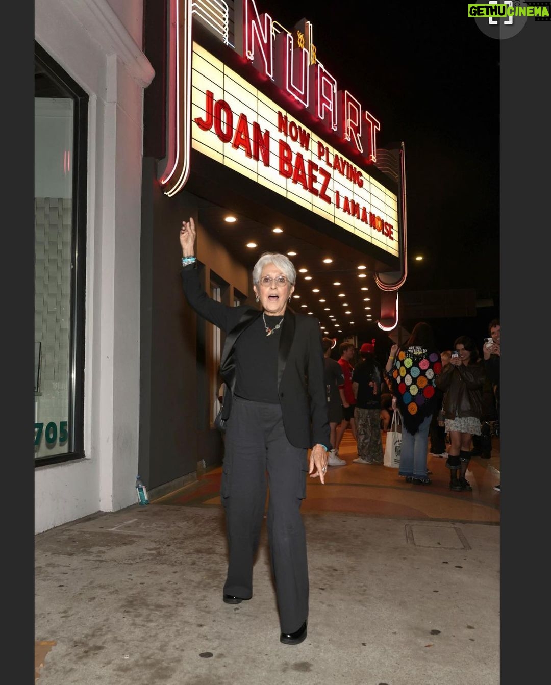 Lana Del Rey Instagram - Sometimes you just get lucky. Lucky enough to interview Joan Baez 💣 our family loves your beautiful family, Joan. The vulnerability you reveal in the film truly is a form of activism in its own way. And Karen! This film that you helped produce and make happen and the laughter we had that day will truly be treasured by me and chuck. I was barely back in California for a minute, and look how we hit the ground running.