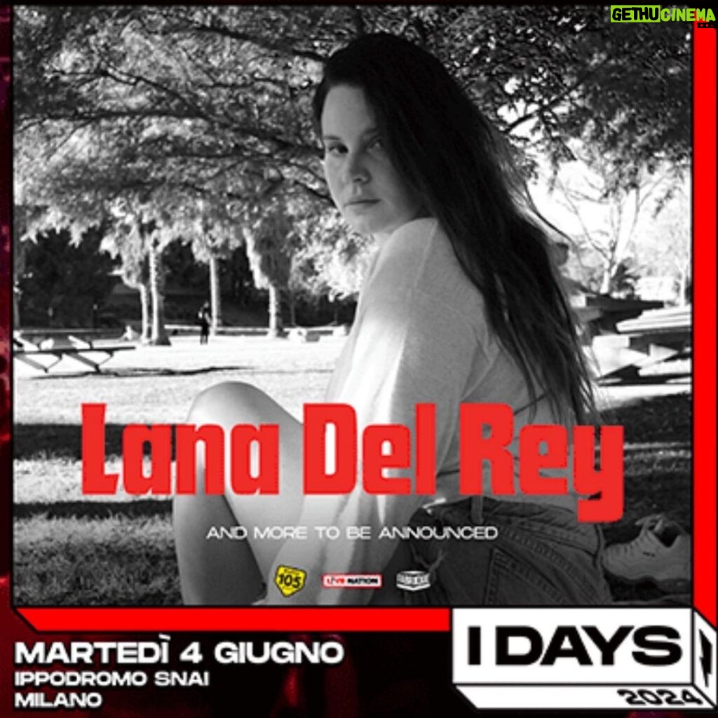 Lana Del Rey Instagram - Ippodromo Snai San Siro - MILANO 💭