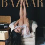 Lana Del Rey Instagram - Nothing wrong when things get turned upside down a little @harpersbazaarus