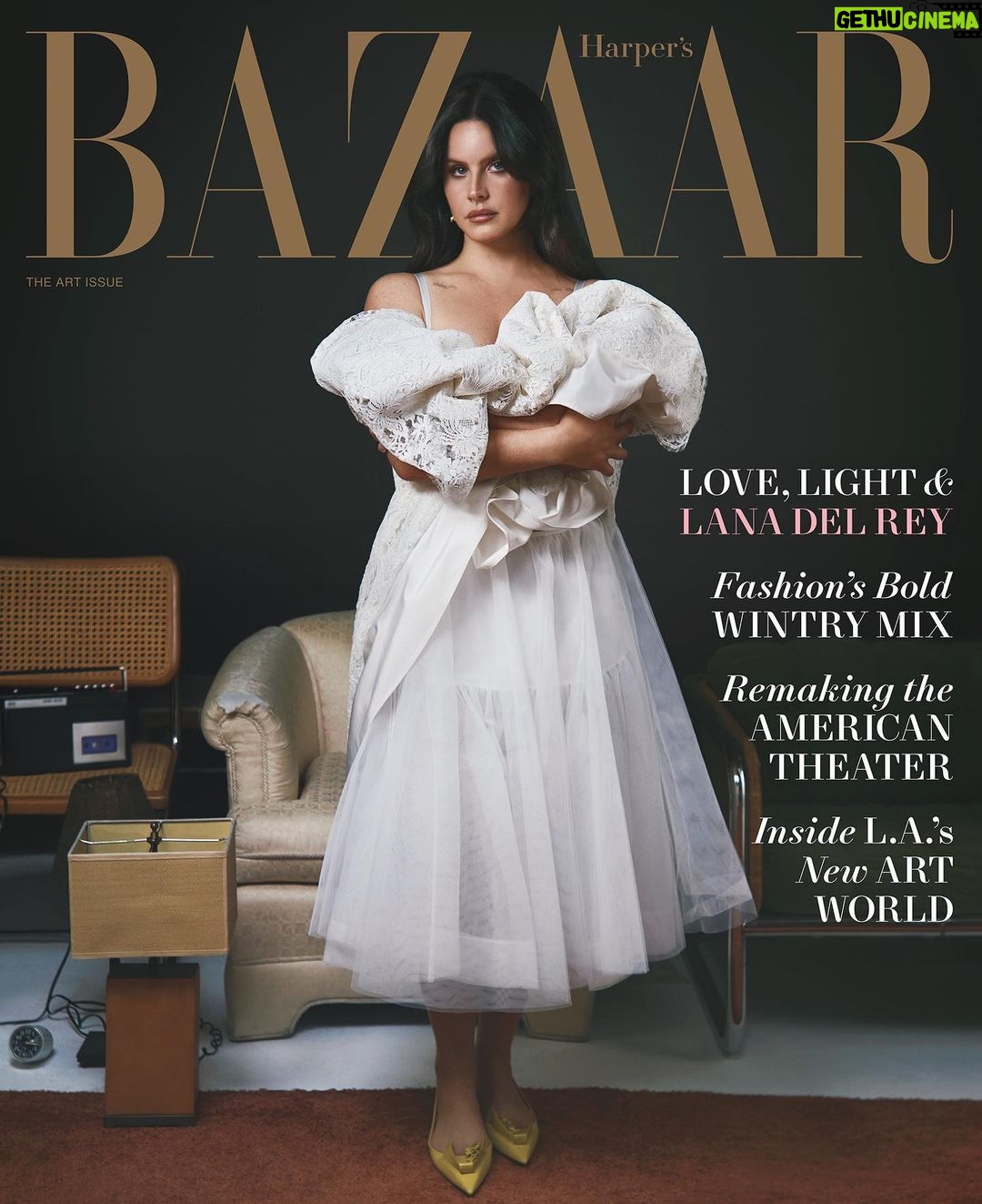 Lana Del Rey Instagram - I mean come onnnnn Cover of @harpersbazaarus Shot by @collierschorrstudio