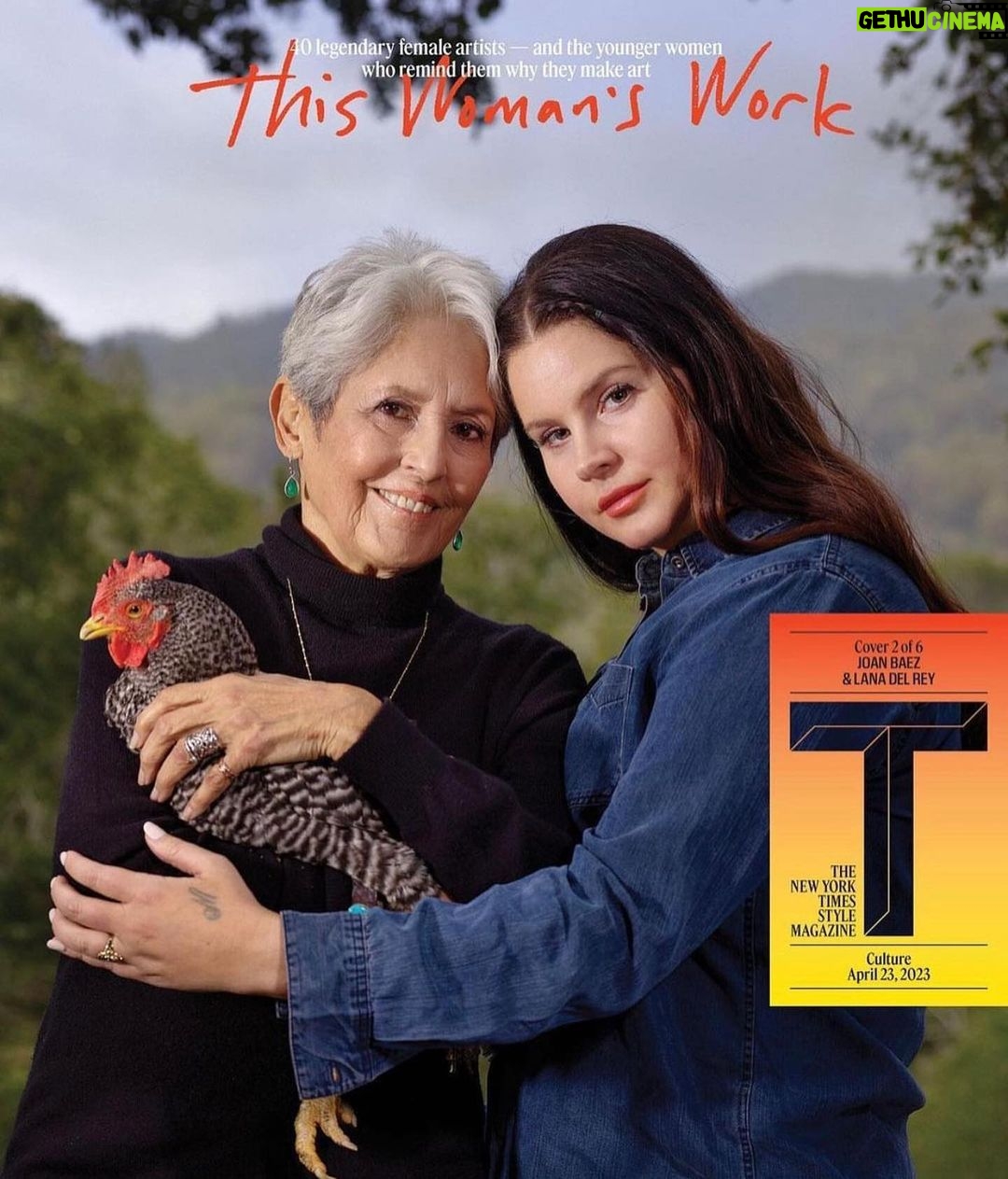 Lana Del Rey Instagram - @joancbaezofficial @tmagazine No words needed