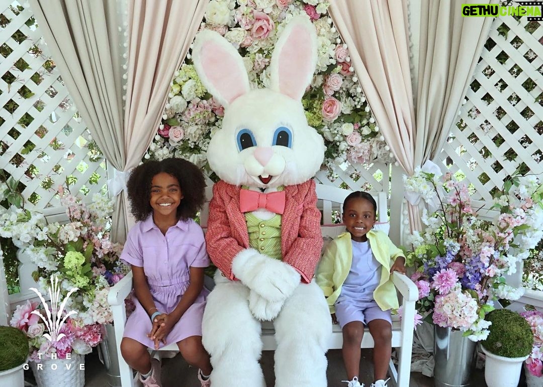 Lance Gross Instagram - Happy Easter from The Gross Family 🐰 The Grove, Los Angeles