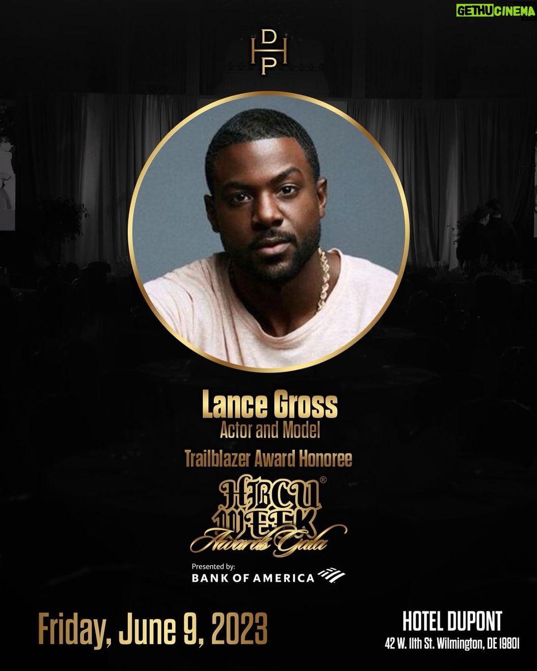 Lance Gross Instagram - I'm excited to share that I will receive the Trailblazer Award at the 2023 HBCU Week Awards Gala! The trailblazer award was created to recognize HBCU alum who have made outstanding achievements in their respective industry and have paved the way for those coming behind them. @hbcuweek