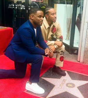 Larenz Tate Instagram - Beyond proud of you brother Chris. Honored and grateful to share this monumental moment with you bro. Even more proud, honored and grateful for our brotherhood. Ya dig! Congrats! Well deserved @ludacris ⭐️