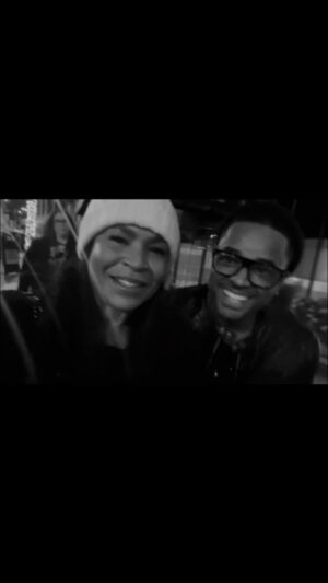 Larenz Tate Instagram - RAIN and the MOONLIGHT … feels Alriiiight… Ya dig! Love ya @iamnialong 🖤🖤