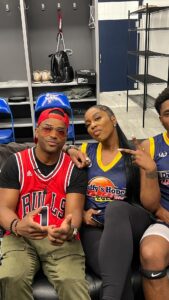 Larenz Tate Instagram - Huge WIN for us at Duffys Hope Celebrity BBall game in Delaware! We did it for the youth & community… ya dig! Great time with my superstar playas @kashdoll @lilmeechbmf @davinchi !! Thanks to everyone for showing us love! #DuffysHope2023 ❤️ #Basketball 🏀 #Charity 💯 #Coach TATE 🙋🏾‍♂️😜 @laron_tate @lahmardtate