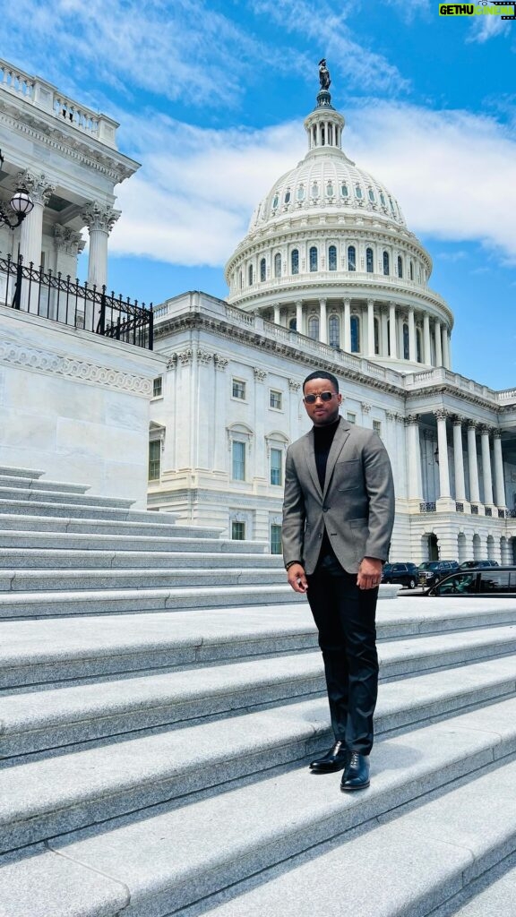 Larenz Tate Instagram - Taking on Capitol Hill in real life. #TateTakesOnCongress #WashingtonDC #Congress Capitol Hill, Washington, D.C.