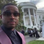 Larenz Tate Instagram - Tate vs Tate at the WHITE HOUSE! #RashadTate vs Me. #WashingtonDC #WhiteHouse