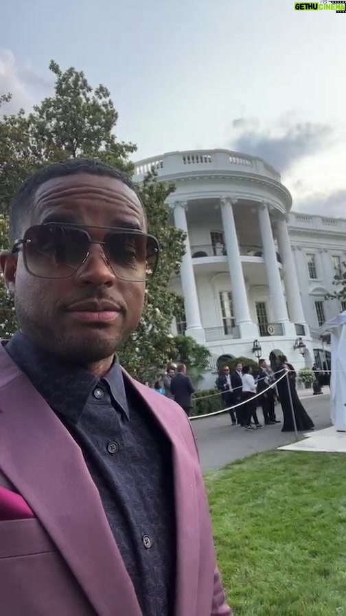 Larenz Tate Instagram - Tate vs Tate at the WHITE HOUSE! #RashadTate vs Me. #WashingtonDC #WhiteHouse