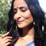 Lataa Saberwal Instagram - 💙💙💙 Wear your Smile... WATER PROOF MAKEUP TUTORIAL soon on my YouTube channel. Link in bio. PICTURE COURTESY @shriharsh_photography