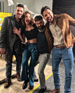 Laura Londoño Instagram - Los MANES Y las MANAS Quién quiere ver una temporada de lo que hacen y dicen ellas? Se sorprenderían ☺️ @laurarchbold @brianmorenoz @varielsanchez @sebastiancarva #varielnotienebarrigaeslaluz 🤣 #manes
