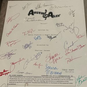 Laura Marano Instagram - Okay this post is unbelievably late, but that’s because I really wanted to take the time to write the longest paragraph of all time about it (so get ready!!). A few days ago, it was the tenth year anniversary of when Austin and Ally’s first episode came out. My life changed forever because of this show for a few reasons, but mostly because I got to meet and work with some of my favorite people ever. We truly had one of the greatest groups of people working on this show, from our amazing crew to our hilarious writers to our insanely talented guest stars. Everyone was so good at their jobs, but most importantly, they were just really good people. I have a never ending list of wonderful memories from working on this show (one of my favorites is included here, when we won a KCA, and they spelled “Ally” like “Alley” on the screen, so we went to a bowling alley after to celebrate 😭). We did a fairly last minute Twitter Spaces to celebrate, and seeing how many people still love this show was honestly so special and meant so much. There is truly no way we could do it without you, and I love you all a ridiculouuuus amount ❤️ Ross, Raini, and Calum, I love you so, so much, and I am forever grateful that you are in my life!!! Okay, long post done!!! Have a great Sunday!!!