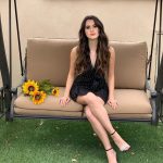 Laura Marano Instagram - This swing is actually broken, but it looks adorable in photos 🌻🌻🌻🌻🌻🌻🌻🌻🌻🌻🌻 Hair: @hairbyeleven Makeup: #hmubymelbe Stylist: @elizayerry Dress @bcbgmaxazria Rings @grazielagems Shoes @mia_becar