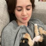 Laura Marano Instagram – Puppies and yoga