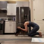 Laura Marano Instagram – Puppies and yoga