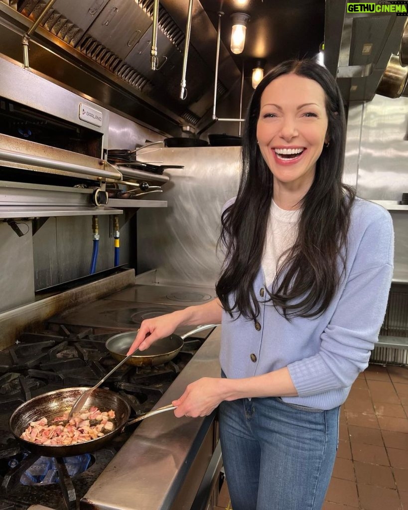 Laura Prepon Instagram - I got to #PrepOn in a pro kitchen! I can’t wait to share this with you—any guesses on what I’ll be making? #GetYourPrepOn