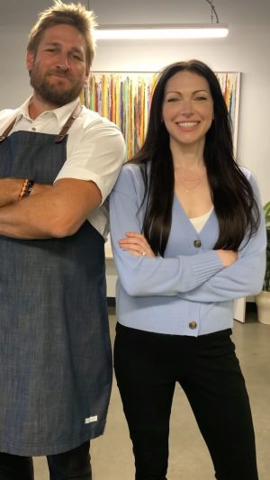 Laura Prepon Instagram - Having some fun with @curtisstone doing the #ThisorThatChallenge when I was in LA for my @PrepOnKitchen @HSN appearance! I’ll be back on #HSN this Friday just after 3pm EST! #tunein