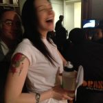 Laura Prepon Instagram - My expression from behind the scenes at #OITNB says it all — very grateful we can get back to work! #sagaftrastrong #throwback #tbt