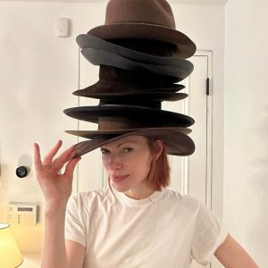 Laura Prepon Instagram - Trying to pick my Valentine’s date night look! 🙆🏻‍♀️…I’ll keep workin’ on it😆