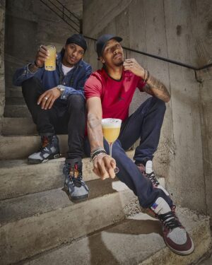 Laurent Bourgeois Instagram - It’s all in the mix! @Hennessy transposed our energy and personalities into two new cocktail creations for the Hennessy Very Special by Les Twins Collaboration. Who will you pick? @lestwinsoff or @lestwinson 
@officiallestwins 

#hennessyxlestwins #hennessyveryspecial #moveoutloud #friendsofhennessy #lestwins #lestwinsclique 

Please drink responsibly.