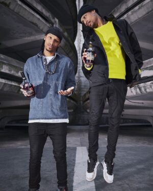 Laurent Bourgeois Instagram - We’re proud to reveal our Limited Edition bottles created for @Hennessy 

But hold up… This is not just a simple design. We’ve started a movement, featuring an interpretive freestyle about Hennessy Very Special. Those moves, OUR actual movements, thanks to motion capture, appear right on our limited edition bottles. CLICK LINK IN BIO TO SEE HOW WE DID IT. 
#HennessyXLesTwins 
#HennessyVerySpecial
#moveoutloud
#friendsofHennessy 

Please drink responsibly. 

@officiallestwins @lestwinsoff @lestwinson @hennessy #lestwins