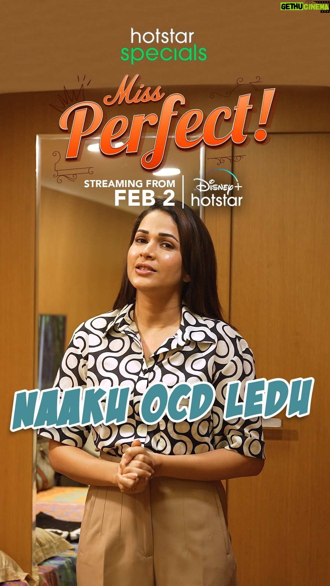Lavanya Tripathi Instagram - OCD ah?! Maa Lavanya ka? Asal LEDU! #MissPerfectOnHotstar streaming from Feb 2nd only on #DisneyPlusHotstar #HotstarSpecials @itsmelavanya @abijeet11 @abhignya9 @vishvakkhanderao @anchor_jhansi @harshamrutham @maheshvitta @roshandj5 #RavitejaGirijala @theprawncis @shruti.ramachandran @adityajavvadidop @annapurnastudios @supriyayarlagadda_original @prashanthrvihari @adhipiyer @anandreddykarnati @a_restless.soul @poojitatadikonda #ChandrikaGorrepati @archanaaakhilrao