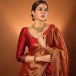 Lavanya Tripathi Instagram - Jai Shri Ram! 🙏 #ayodhyarammandir🚩 #ayodhya #rammandir Thank you @anithareddy_curate & @tritikshajewels for curating this look for me. 📸- @pranav.foto