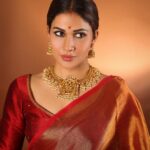 Lavanya Tripathi Instagram - Having been born in Ayodhya, the divine residence of Lord Rama, I feel incredibly lucky to witness this auspicious occasion. It is a moment of great pride for me and all fellow bharatvasi ( citizens of india) as we witness the Pran-Pratishta of Lord Sri Ram. Wearing the Ram parivar jewelry adds a personal touch to this joyous occasion. This Pran-Pratishta ceremony not only holds significance for Ayodhya but for the entire nation. It is a time when the nation as a whole comes together to celebrate and rejoice in the divine presence of Lord Rama. It is a moment that unifies us all, May it foster a sense of unity among all its citizens and strengthen the bonds that hold our diverse country together. With Jai Shri Ram on our lips and hearts filled with devotion, let us pray for peace, understanding, and goodwill to prevail in Ayodhya and throughout India. Jai Shri Ram! 🙏 #ayodhyarammandir🚩 #ayodhya #rammandir Thank you @anithareddy_curate & @tritikshajewels for curating this look for me. 📸- @pranav.foto