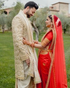 Lavanya Tripathi Instagram - A big thanks to @manishmalhotra05 for playing such a pivotal role in crafting such beautiful outfits for our wedding. His unwavering dedication and impeccable attention to detail ensured our dreams were brought to life. Thanks MM and to your wonderful team for putting this together. ♥️ @manishmalhotraworld