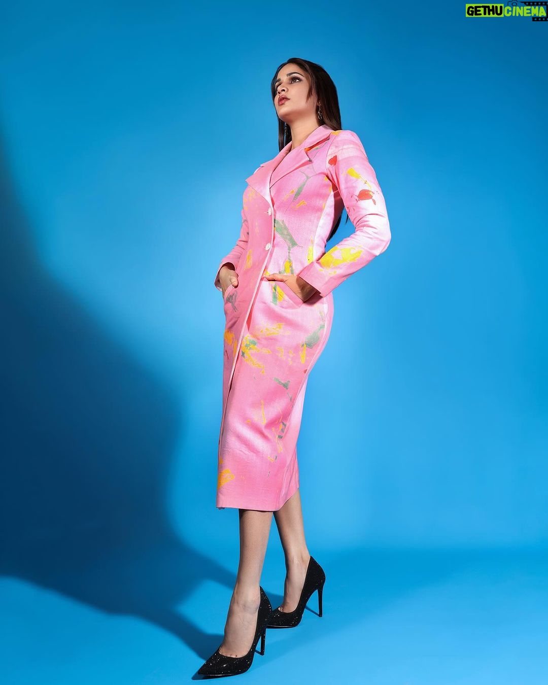 Lavanya Tripathi Instagram - Dressed in hues of pink, where every detail whispers femininity. 🌷 . . . Styled by @rashmitathapa Wearing @khhouseofkhaddar @elevate_promotions Accessories @spillthebead Shot by @pranav.foto