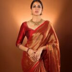 Lavanya Tripathi Instagram - Jai Shri Ram! 🙏 #ayodhyarammandir🚩 #ayodhya #rammandir Thank you @anithareddy_curate & @tritikshajewels for curating this look for me. 📸- @pranav.foto