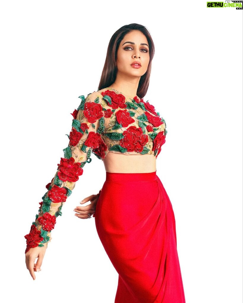 Lavanya Tripathi Instagram - “Red, the color of love, speaks volumes without uttering a word. Happy Valentine’s Day! #LoveInRed” . . . Outfit ❤- @archanaraolabel 📸- @pranav.foto